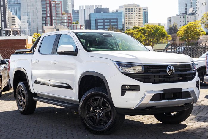 2025 Volkswagen Amarok TDI500 10 Deserts Edition NF MY25 4X4 Dual Range Clear White