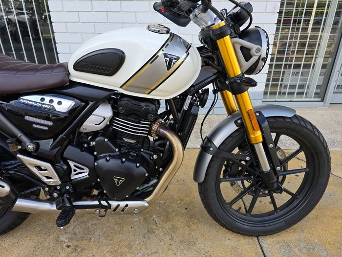2024 Triumph SCRAMBLER 400 X White