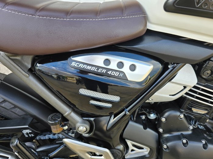 2024 Triumph SCRAMBLER 400 X White