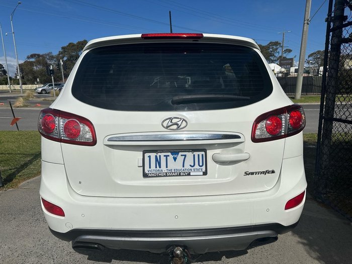 2012 Hyundai Santa Fe SLX CM MY12 4X4 On Demand Vanilla White