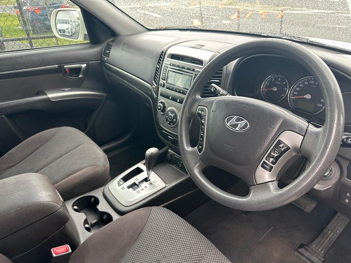 2012 Hyundai Santa Fe SLX CM MY12 4X4 On Demand Vanilla White