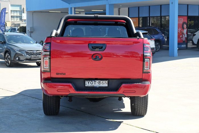 2023 GWM Ute Cannon Vanta NPW 4X4 Scarlet Red
