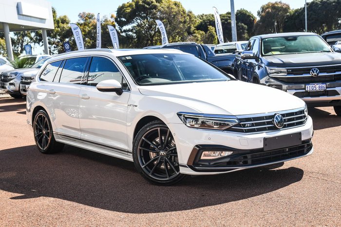 2021 Volkswagen Passat 206TSI R-Line B8 MY21 Four Wheel Drive Pure White