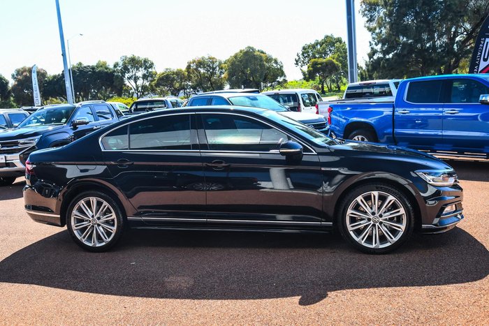 2017 Volkswagen Passat 206TSI R-Line B8 MY18 Four Wheel Drive Deep Black
