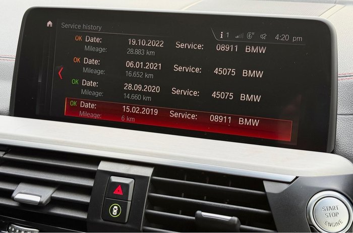 2019 BMW X4 M40i G02 4X4 Constant Alpine White