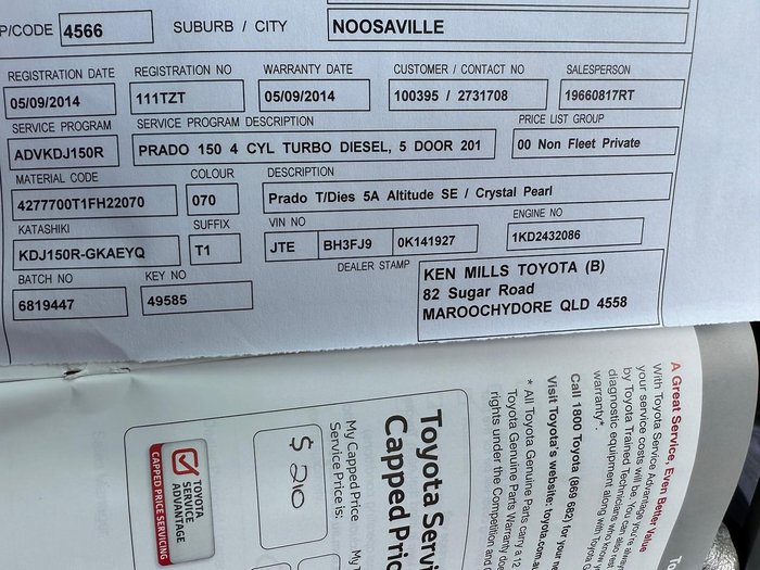 2014 Toyota Landcruiser Prado Altitude