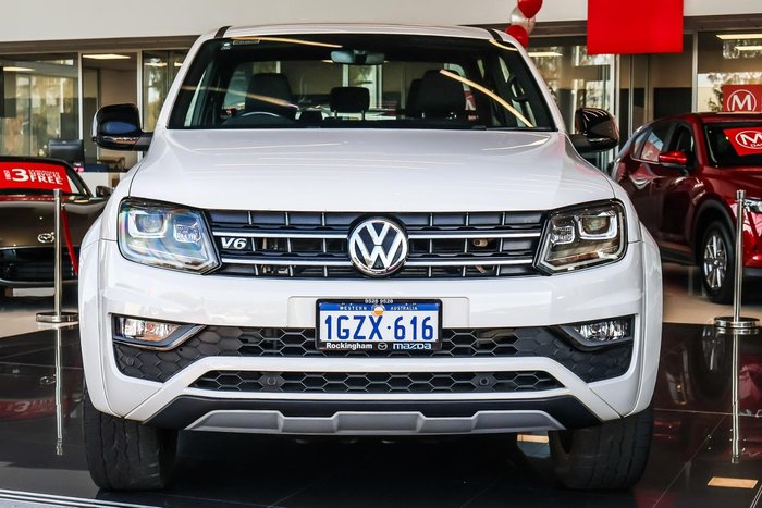 2019 Volkswagen Amarok TDI580 Highline Black 2H MY20 4X4 Constant Candy White