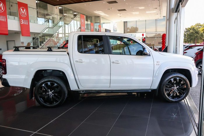 2020 Volkswagen Amarok TDI580 Highline Black 2H MY20 4X4 Constant Candy White