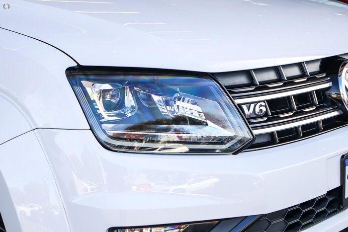 2019 Volkswagen Amarok TDI580 Highline Black 2H MY20 4X4 Constant Candy White