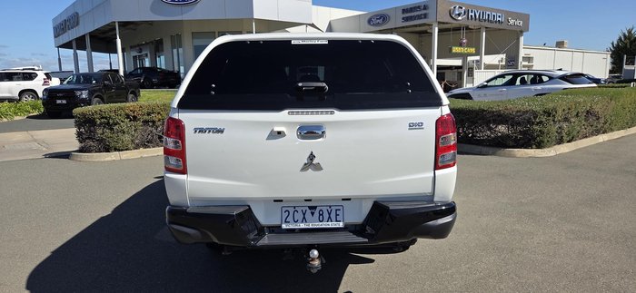 2017 Mitsubishi Triton GLS MQ MY17 4X4 Dual Range White