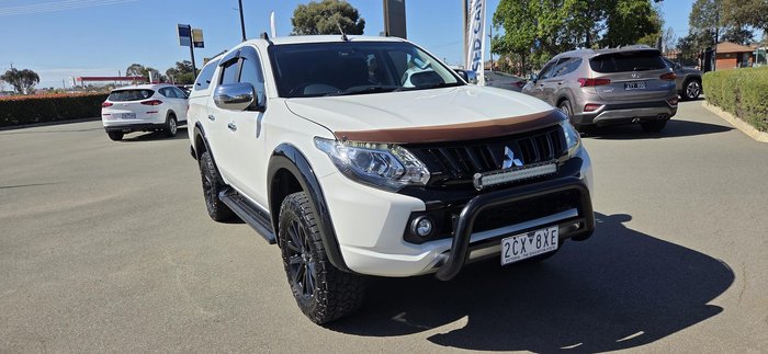 2017 Mitsubishi Triton GLS MQ MY17 4X4 Dual Range White