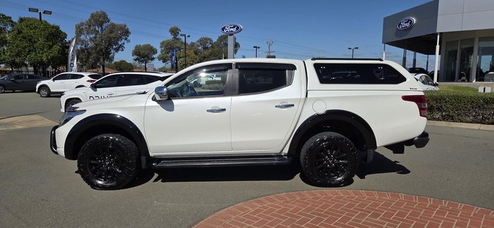 2017 Mitsubishi Triton GLS MQ MY17 4X4 Dual Range White