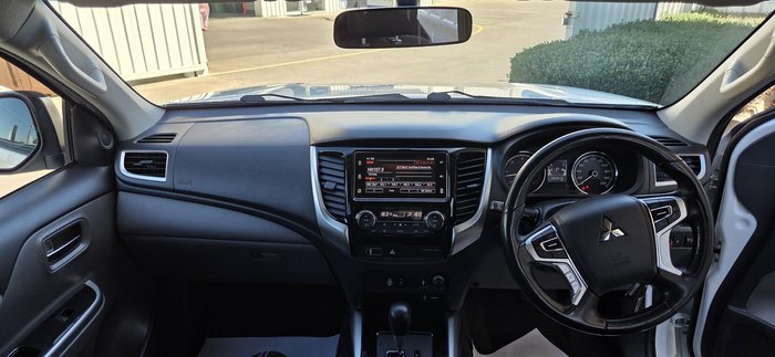2017 Mitsubishi Triton GLS MQ MY17 4X4 Dual Range White