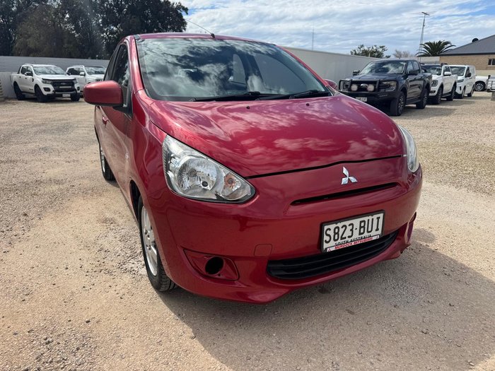 2014 Mitsubishi Mirage ES LA MY15 Red Planet