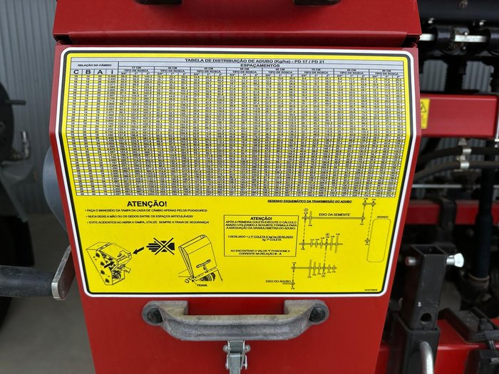 0 SEMEATO PD 17 3M 6 ROW DOUBLE DISC SEEDER WITH FRONT COULTERS RED