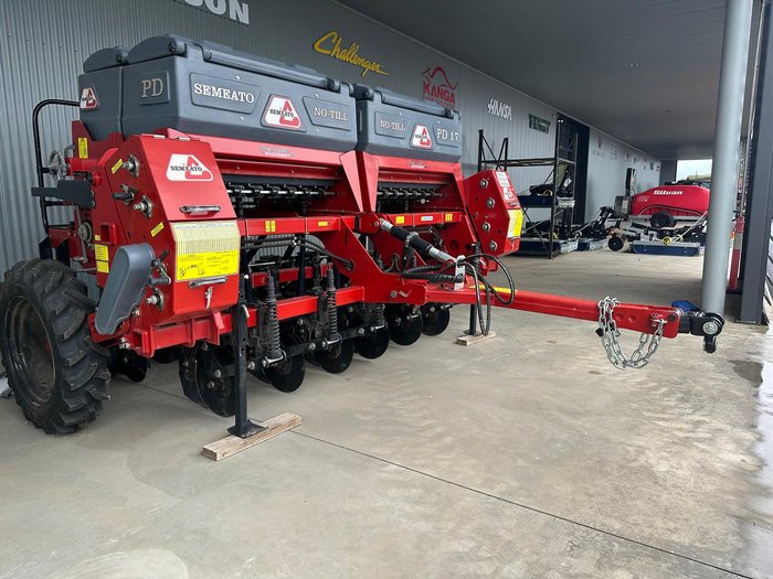 0 SEMEATO PD 17 3M 6 ROW DOUBLE DISC SEEDER WITH FRONT COULTERS RED