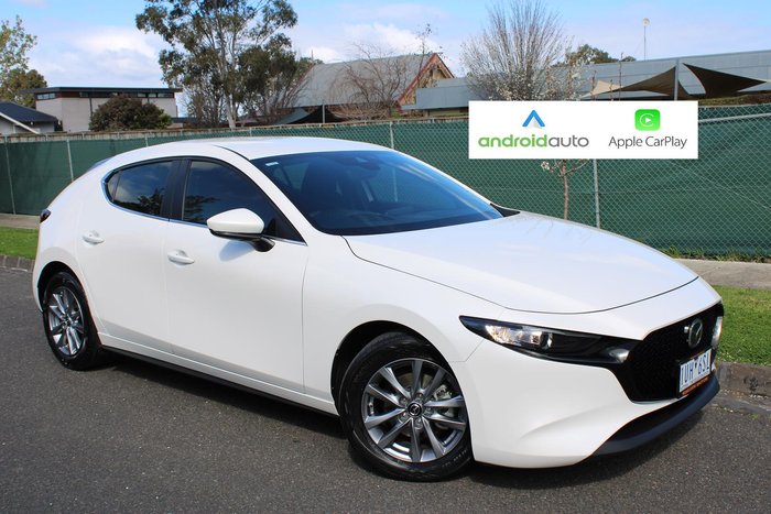 2021 Mazda 3 G20 Pure BP Series Snowflake White Pearl