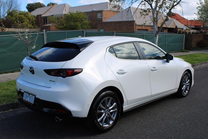 2021 Mazda 3 G20 Pure BP Series Snowflake White Pearl