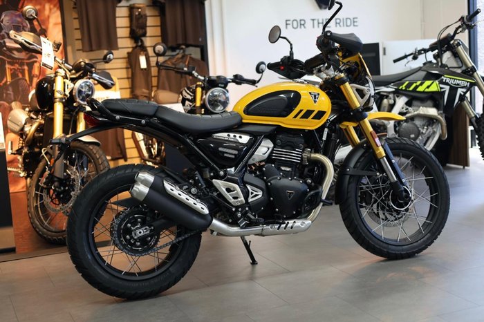 2025 Triumph Scrambler 400 XC Scrambler Yellow