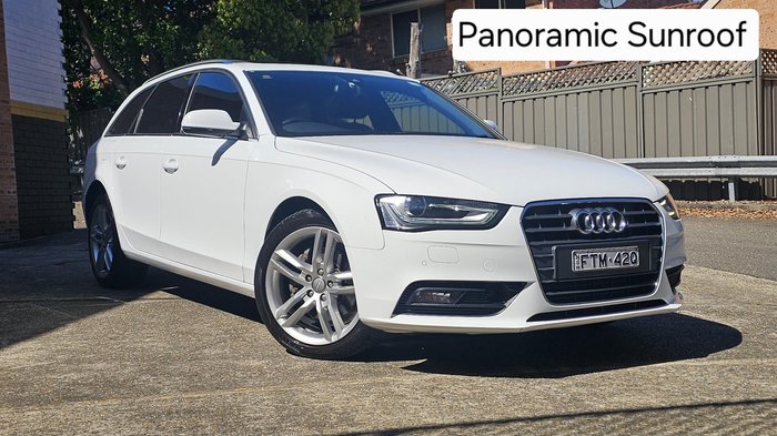 2013 Audi A4 B8 MY13 Glacier White