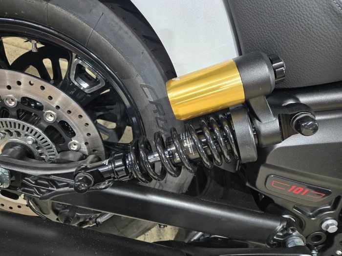 2025 INDIAN SCOUT 101 LIMITED GHOST WHITE METALLIC