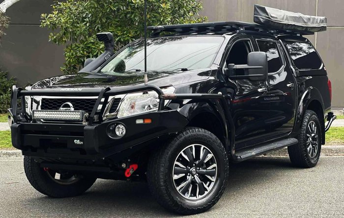2017 Nissan Navara ST D23 Series 2 4X4 Dual Range Cosmic Black