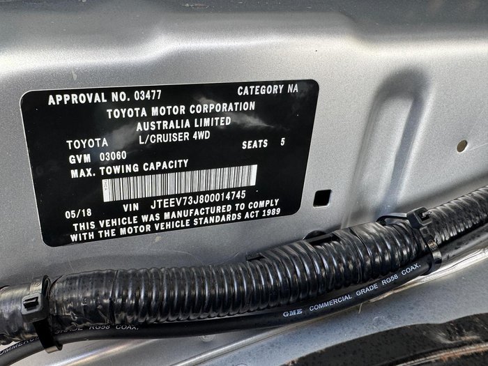 2018 Toyota Landcruiser GXL