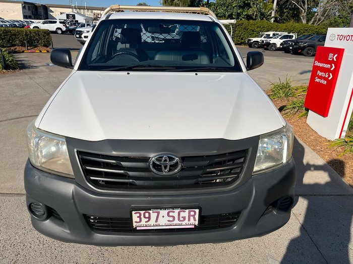 2012 Toyota Hilux Workmate TGN16R MY12 4x2 Glacier White