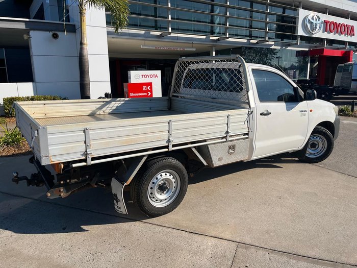 2012 Toyota Hilux Workmate TGN16R MY12 4x2 Glacier White