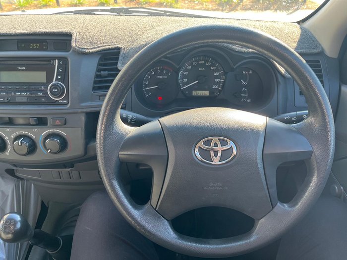2012 Toyota Hilux Workmate TGN16R MY12 4x2 Glacier White
