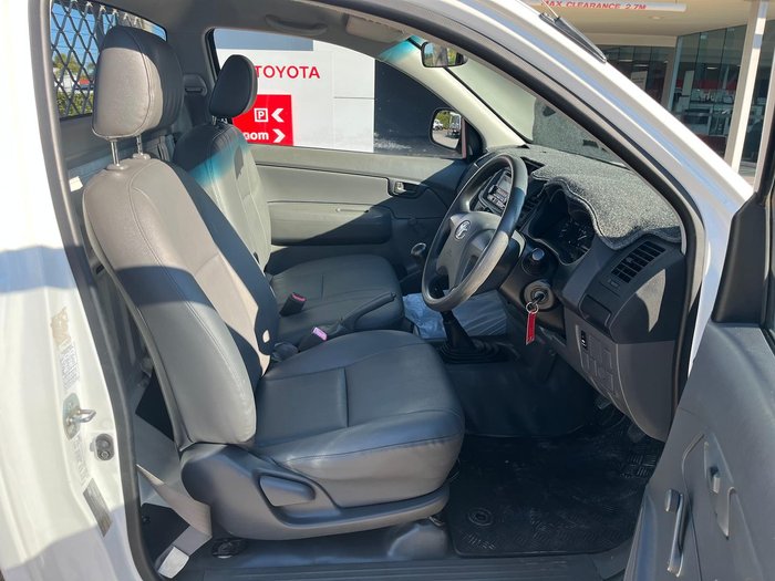 2012 Toyota Hilux Workmate TGN16R MY12 4x2 Glacier White
