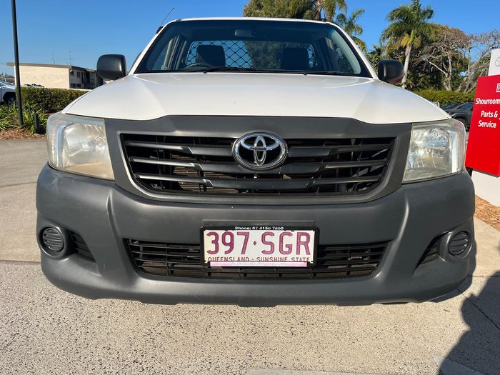 2012 Toyota Hilux Workmate TGN16R MY12 4x2 Glacier White