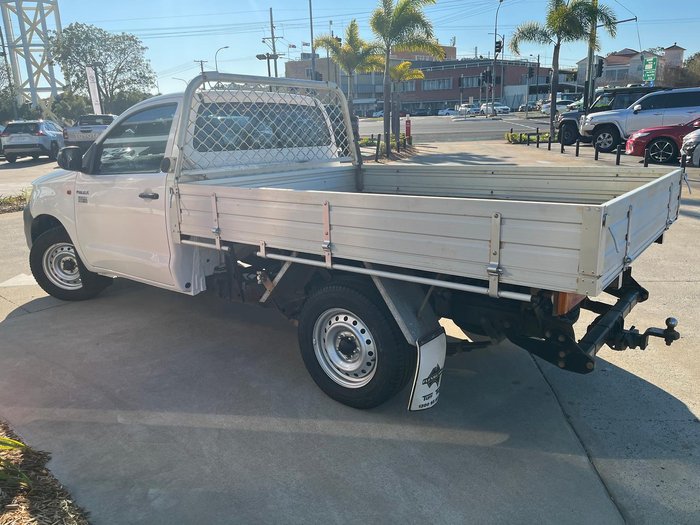 2012 Toyota Hilux Workmate TGN16R MY12 4x2 Glacier White