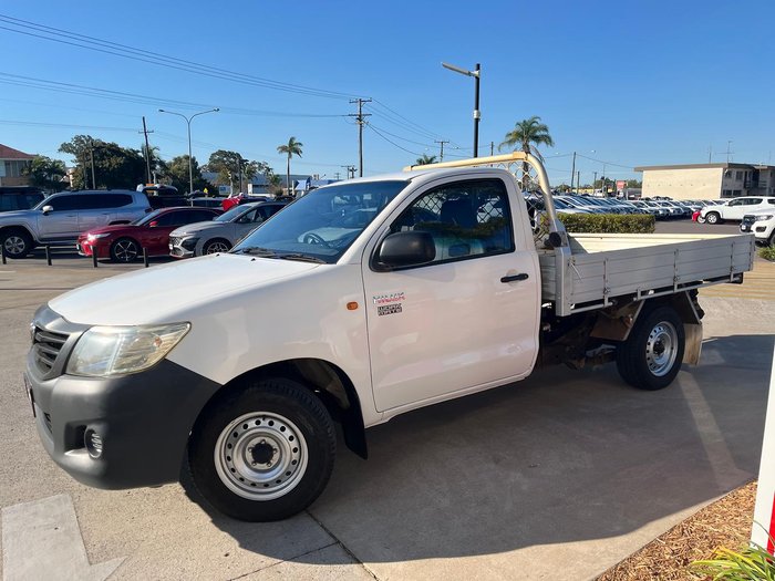 2012 Toyota Hilux Workmate TGN16R MY12 4x2 Glacier White