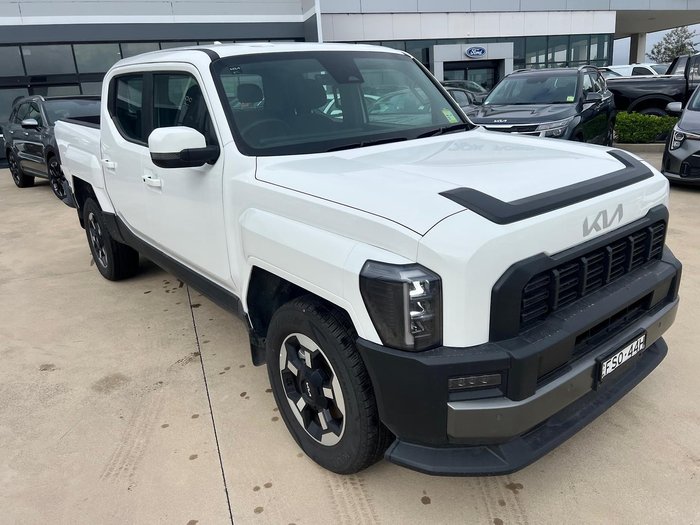 2025 Kia Tasman SX+ TK MY26 4X4 Dual Range Clear White