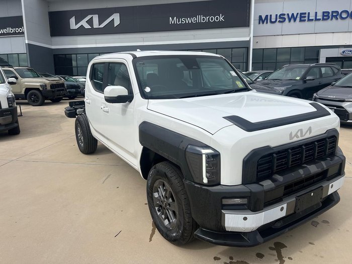 2025 Kia Tasman SX TK MY26 4X4 Dual Range Clear White