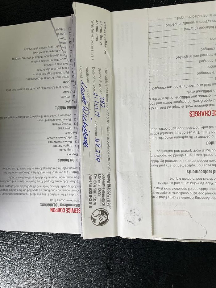 2016 Holden Commodore Evoke VF Series II MY16 Heron White