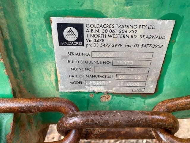 2009 Goldacres Prairie 6500L Boom Spray