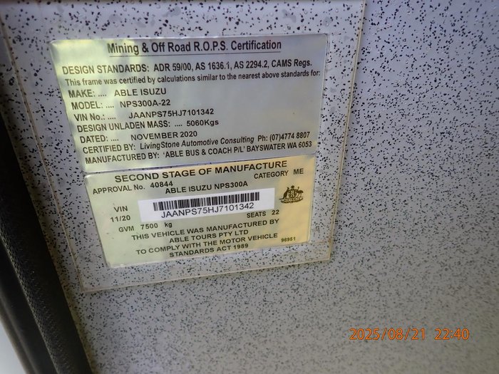 2020 Isuzu Nps 75-155 WHITE