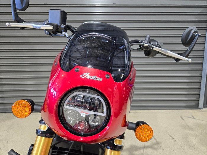 2025 INDIAN SCOUT 101 LIMITED SUNSET RED METALLIC