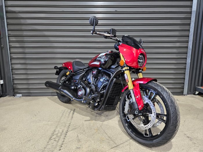 2025 INDIAN SCOUT 101 LIMITED SUNSET RED METALLIC