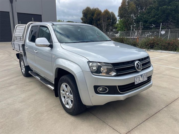 2013 Volkswagen Amarok TDI420 Highline 2H MY13 4X4 Constant Reflex Silver