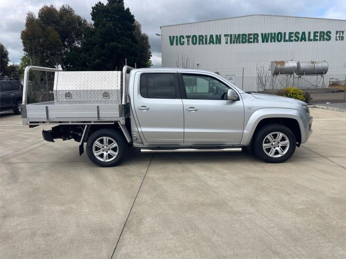 2013 Volkswagen Amarok TDI420 Highline 2H MY13 4X4 Constant Reflex Silver
