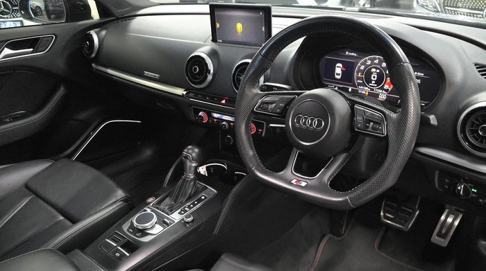 2019 Audi S3 8V MY20 Four Wheel Drive Brilliant Black