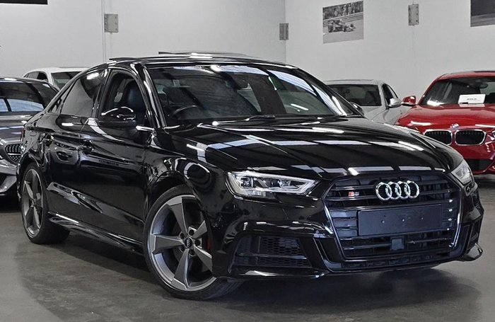 2019 Audi S3 8V MY20 Four Wheel Drive Brilliant Black