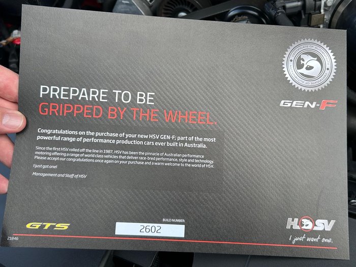 2015 Holden Special Vehicles GTS GEN-F MY15