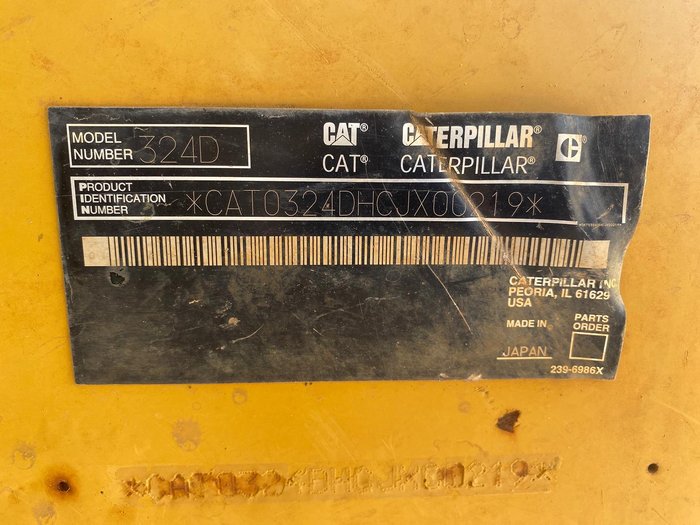 2007 Caterpillar 324D