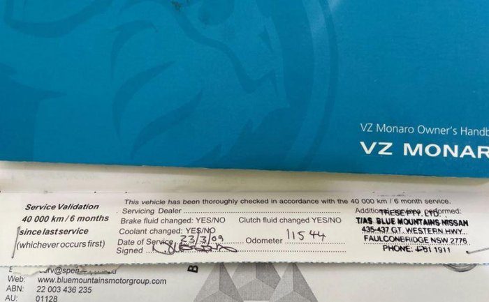 2005 Holden Monaro CV8 Z