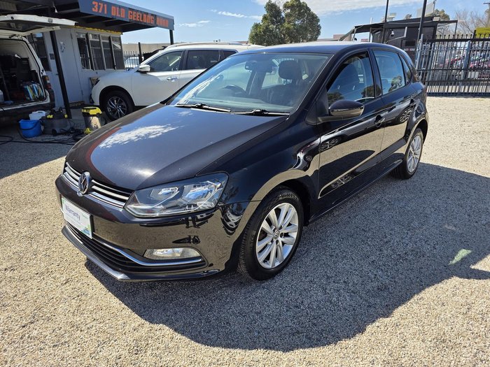 2015 Volkswagen Polo 81TSI Comfortline 6R MY16 Deep Black