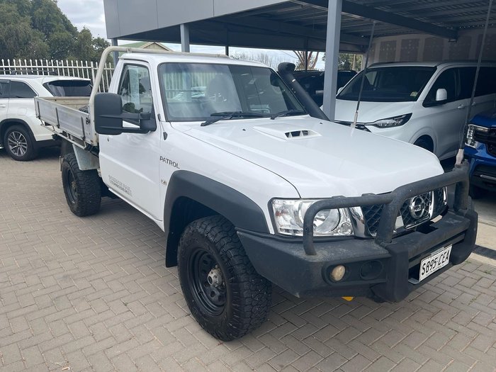 2013 Nissan Patrol DX GU 6 MY13 4X4 Dual Range Polar White